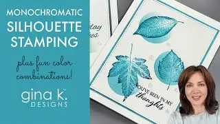 Monochromatic Silhouette Stamping