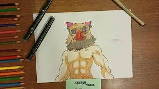 HOW TO DRAW INOSUKE HASHIBIRA| DEMONSLAYER|STEP BY STEP|EASY TO DRAW FOR BEGGINERS|LEARN TO DRAW 