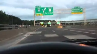 CT route 8 north Waterbury