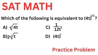 SAT MATHS | Fractional Exponent made easy