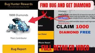 How To Claim 1000 Diamond Free In Free Fire 🔥 Find Bug And Get Diamonds Full Details