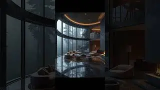 Ultra realistic aerial view of a futuristic circular cliffside house perched dramatically on the edg