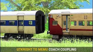 Utkrisht to MEMU Coach Coupling | Train Simulator | Express Train Coupling | Rail Road Games