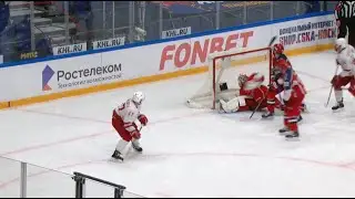 Johansson saves after a shot of Tedenby