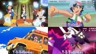 Pok&eacute;mon: Journeys | 1.2.3 Opening Comparison Mashup (V1,V2,V3,V4)