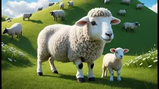 White Sheep, Fluffy and Fat | Soft Sheep Song for Kids | Cute Nursery Rhyme for Toddlers