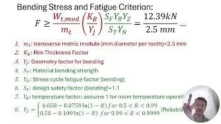14 AGMA Gear Design Example Problem