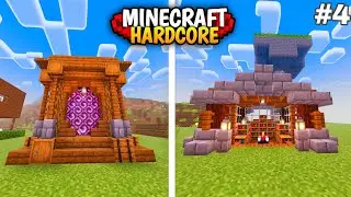 I Built a Full Enchantment Setup & Opened the Nether in Minecraft Hardcore! 😱🔥 EP-4