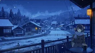 Calm Winter Jazz Music ☕ Snowfall & Cozy Caf&eacute; Atmosphere