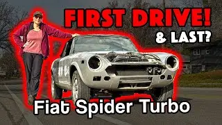 Первый тест-драйв малыша FERRARI FIAT SPIDER!