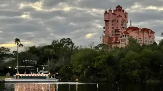 Evening Walk from Disney's Hollywood Studios to EPCOT in 4K | Walt Disney World Orlando Florida 2021