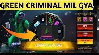 GREEN CRIMINAL SPIN EVENT Green Criminal Bundle Returns Raider spin eventGot Green Criminal