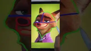 How to Draw Nick Wilde 💖🦊#art #disney #zootopia2 #shorts
