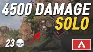 hJune's 4500 DAMAGE SOLO GAME.. (23 Kills) - Apex Legends