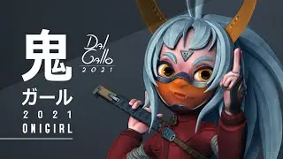 ONIGIRL 2021 鬼ガール - ZBrush Turntable