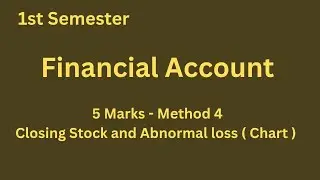 Closing  Stock and Abnormal Loss | | Financial Accounting | 1st Sem Account Important | Sai Class
