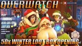 Overwatch 50x Loot Box Opening !!! Winter Wonderland 2016