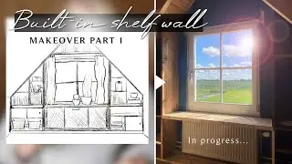 Boys bedroom Makeover - Pt1 | DIY Built-in Shelf wall