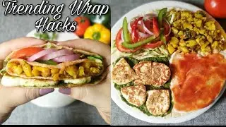 Trending tortilla wrap hacks #tortillawrap #shorts #ytshorts #tiktokviral #instagramviral #desiwrap