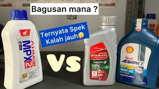 Oli mpx 2 vs Shell ax7 Vs enduro MATIC | oli motor MATIC terbaik