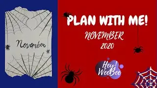 PLAN WITH ME || November 2020 Bullet Journal || Bujo Art || WeeBee....
