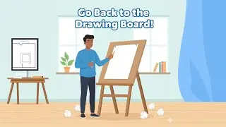 English Idiom Story: Go Back to the Drawing Board