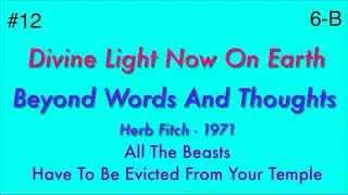 #12 Beyond Words And Thoughts: Divine Light Now On Earth, part 2 - Herb Fitch