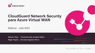 CloudGuard Network Security con Azure Virtual WAN