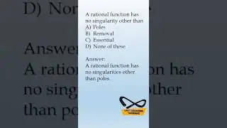 Complex analysis MCQ | Singularity | Competitive exams preparation | LBT #pgtrb #tnsetmaths #mcq
