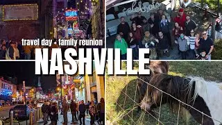 Tennessee Travel Day! Broadway Street, Nashville Sightseeing + Family Reunion // Tennessee Vlog 1