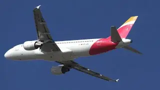 Budapest Airport Iberia airplanes compliation