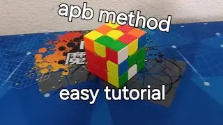 how to solve a rubiks cube using apb method super easy tutorial