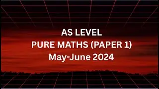 Pure Maths AS past paper 9709/12/MJ/24 (Q8)