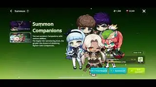 NEW UNIQUE COMPANION joins the team! 1000 summons and pity ticket. Maplestory Idle RPG P2W [61]