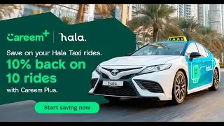 10% back on 10 rides with Careem Plus