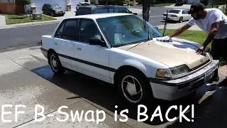 Гражданский седан EF B18B ВЕРНУЛСЯ! ПЕРВЫЙ ЗАЕЗД