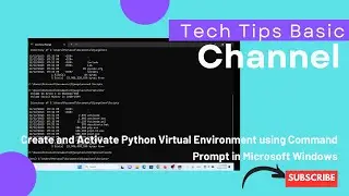 Create and Activate Python Virtual Environment using Command Prompt in Microsoft Windows #tips