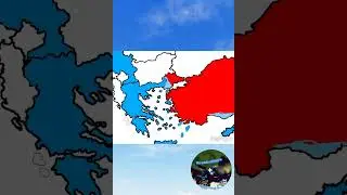 Greece-Turkey War Scenario Animation! #mapping #animation