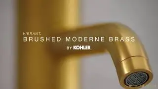 Vibrant&reg; Brushed Modern Brass - KOHLER Faucet Finish. #jbhomestore | www.jbhomestore.com