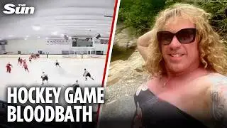 Gunshots ring out as 'narcissistic' trans dad 'shoots ex-wife and kids' at Rhode Island ice rink