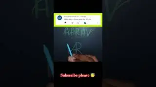 Aarav name brand logo 😱🤑🥰#shorts #logomark  #graphicdesign #trending