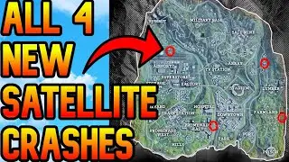 *ALL* 4 NEW SATELLITE CRASH POINTS OF INTEREST! WARZONE SEASON 4 