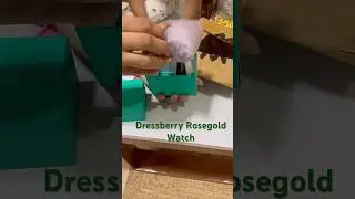 Dressberry Women rose gold analogue watch #unboxingvideo #dressberryWatch#rosegoldwatch