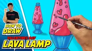 Нарисуйте ЛАВОВУЮ ЛАМПУ с сердечками