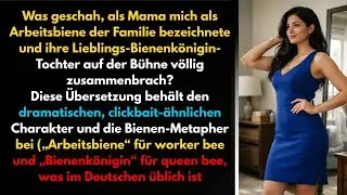 Ich war die Arbeitsbiene – die Königin brach auf der Bühne zusammen