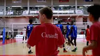 Hitting & Serving Warm-Up | Canada vs. Cuba | 2019 Men's NORCECA Championships