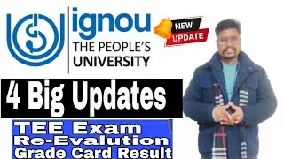 IGNOU 4 Big Updates January 2026 |TEE Result | Assignment Result|Revaluation June & Dec 2025 #ignou 