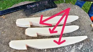 Watch a PRO carve a Wooden Tent Peg in 20 Seconds