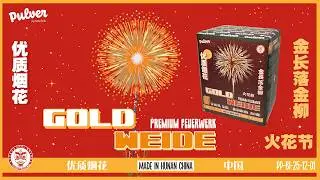 Pulver Pyrotechnik // Goldweide 12 Schuss 25mm // PP-BI-25-12-01