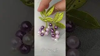 M06- Grape Cluster Beaded brooch  #Grapebeadedbrooch